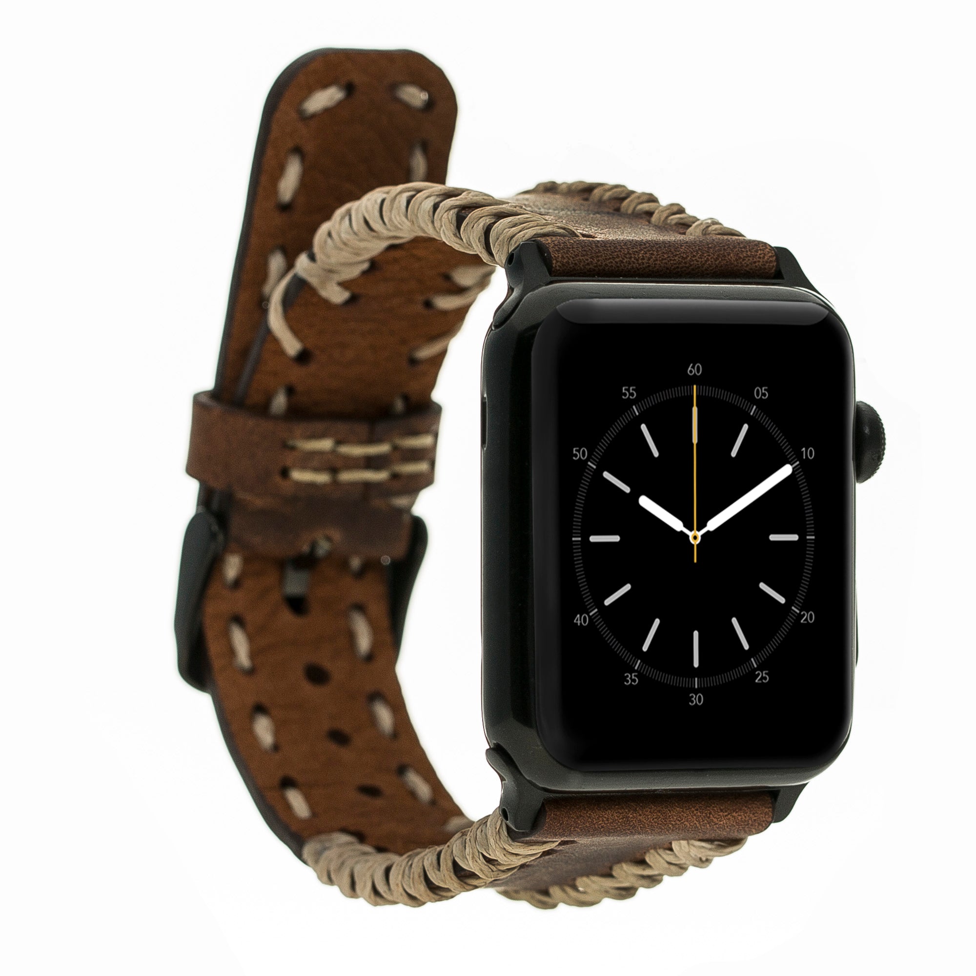 Geflochtenes Lederarmband für Apple Watch