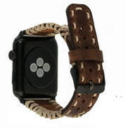 Geflochtenes Lederarmband für Apple Watch