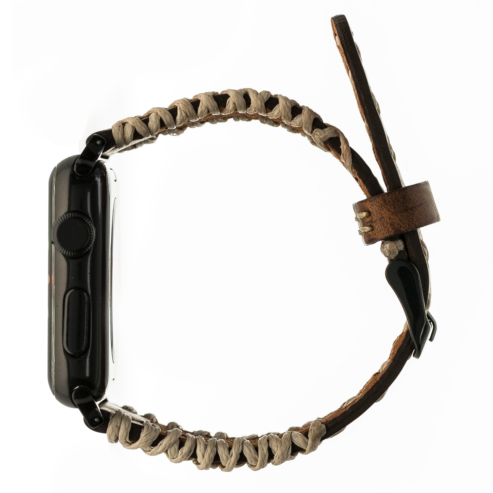 Geflochtenes Lederarmband für Apple Watch