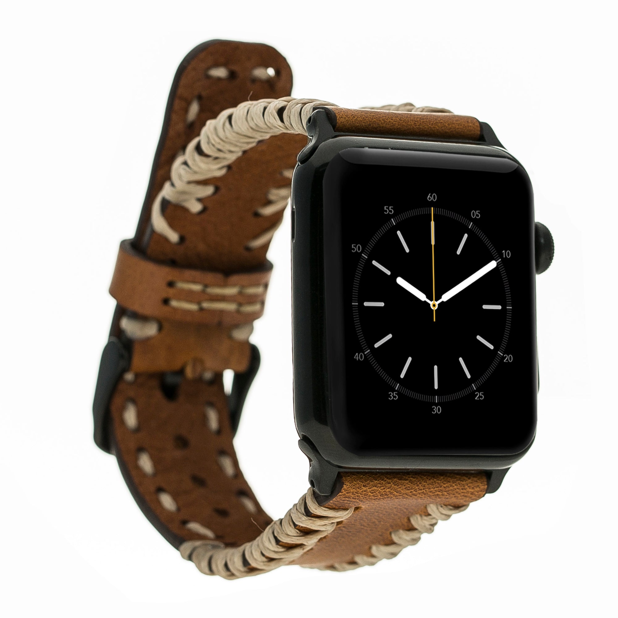 Geflochtenes Lederarmband für Apple Watch