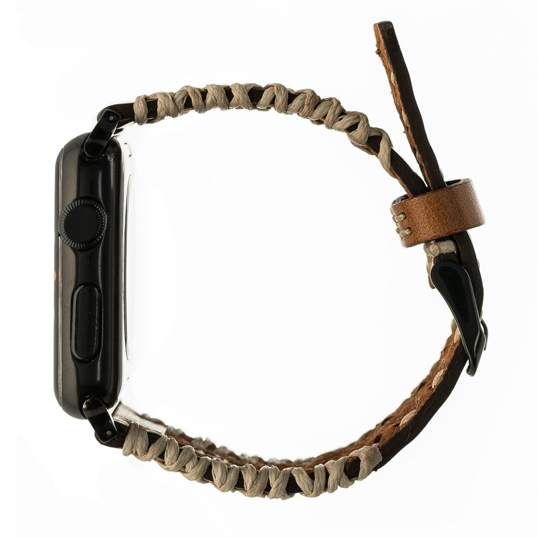 Geflochtenes Lederarmband für Apple Watch