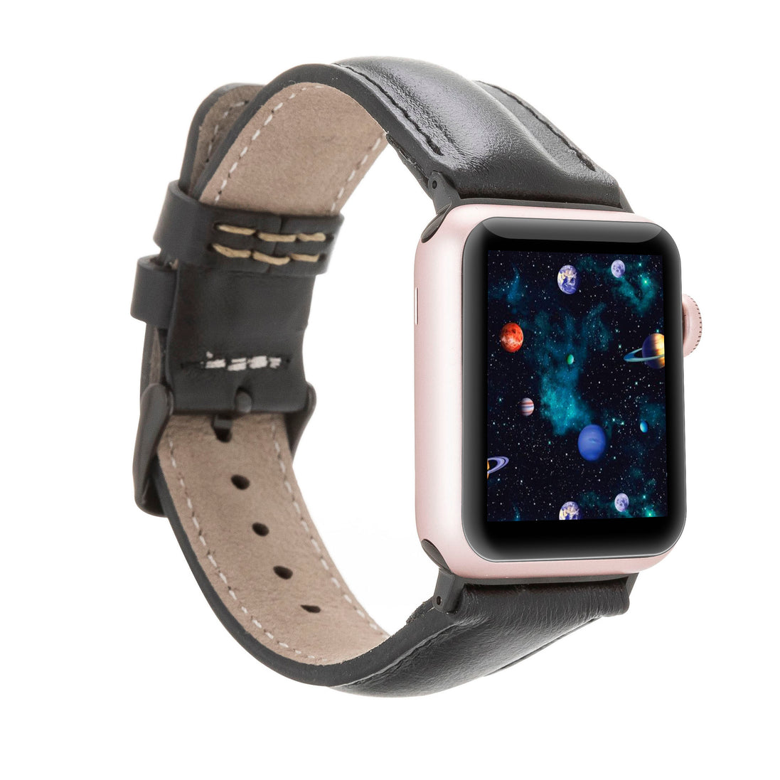 Klassisches Lederarmband für Fitbit Versa
