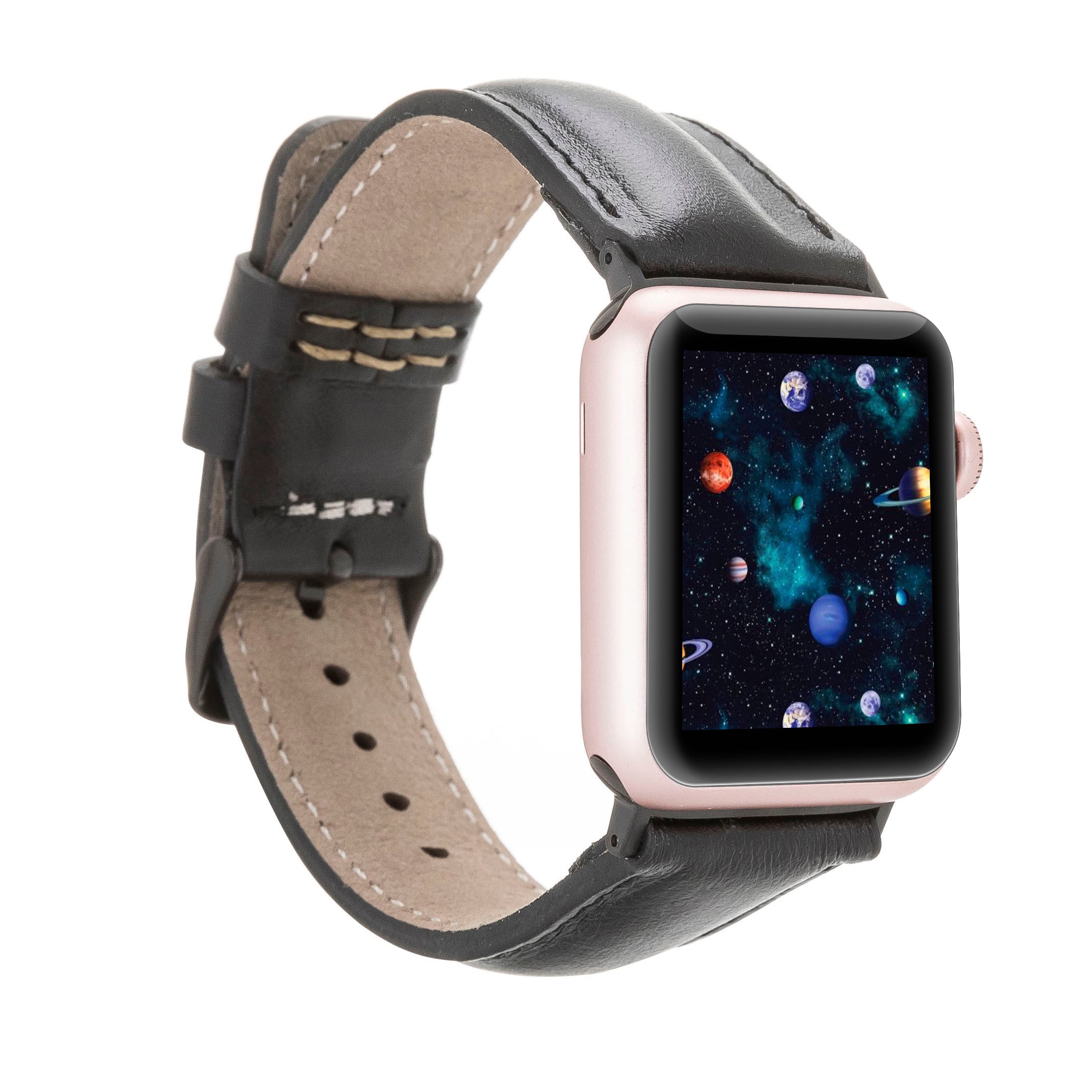Klassisches Lederarmband für Fitbit Versa