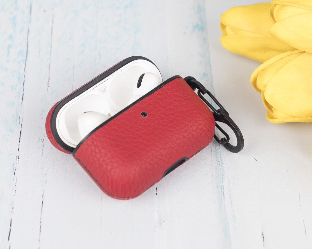 Juni AirPods Pro 2. und 1. Generation Echtlederhülle