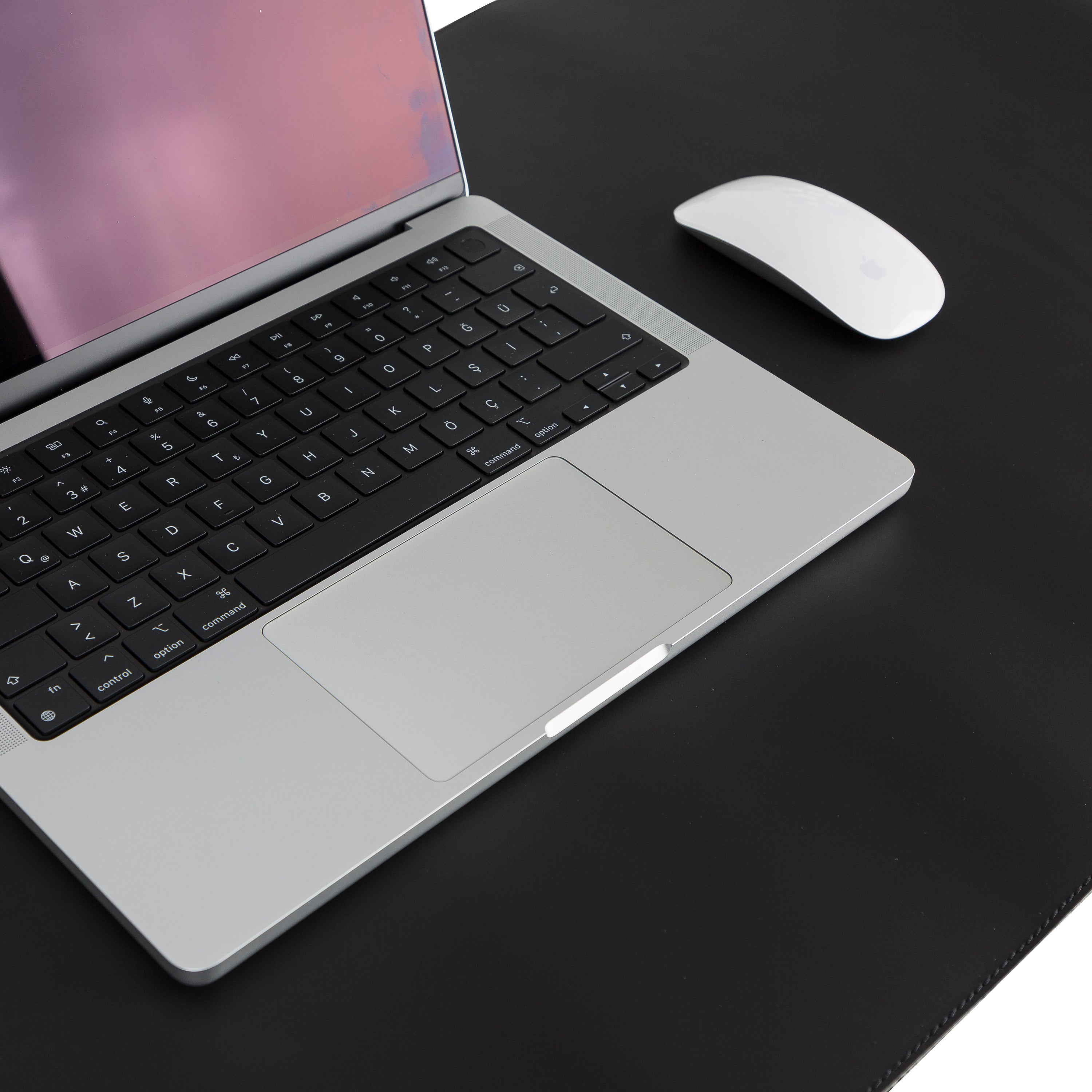 Schreibtischunterlage aus echtem Leder, 37 x 80