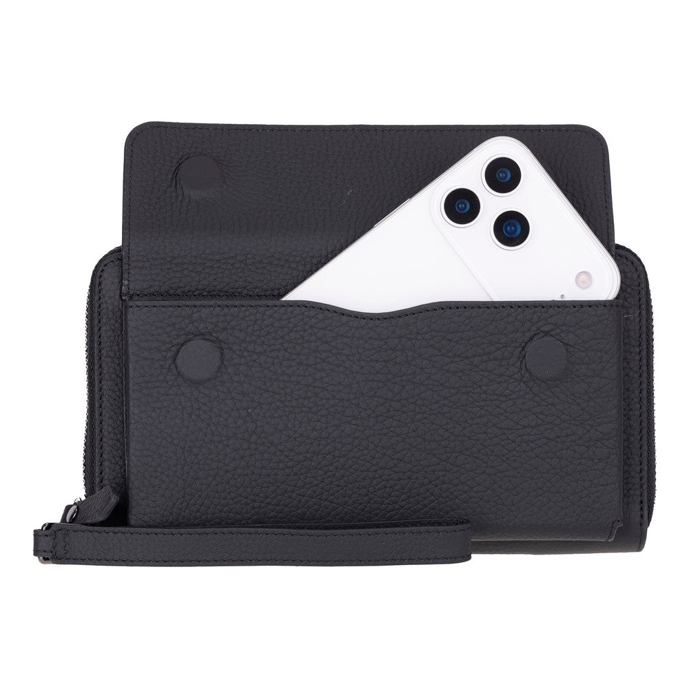 Aristo Genuine Leather Clutch Bag - Minimalist Wristlet Wallet & Pouch Bag