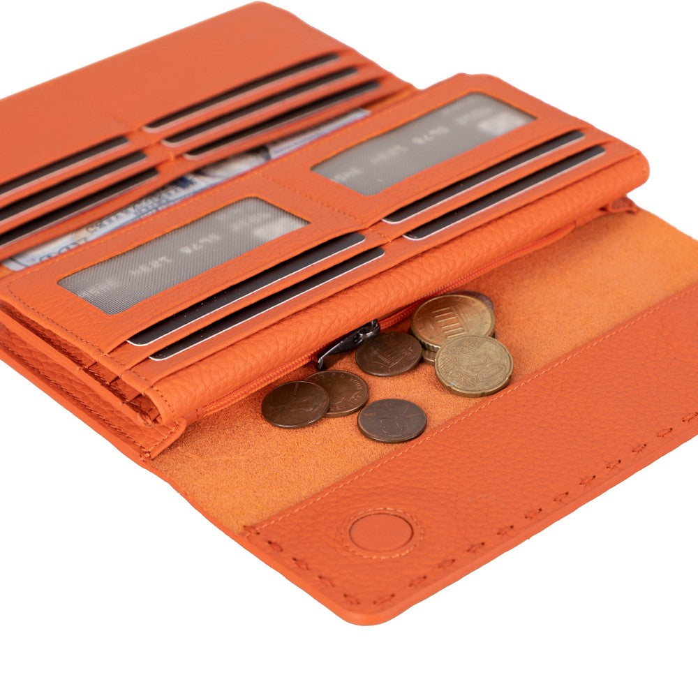 Edle Leder-Damengeldbörse