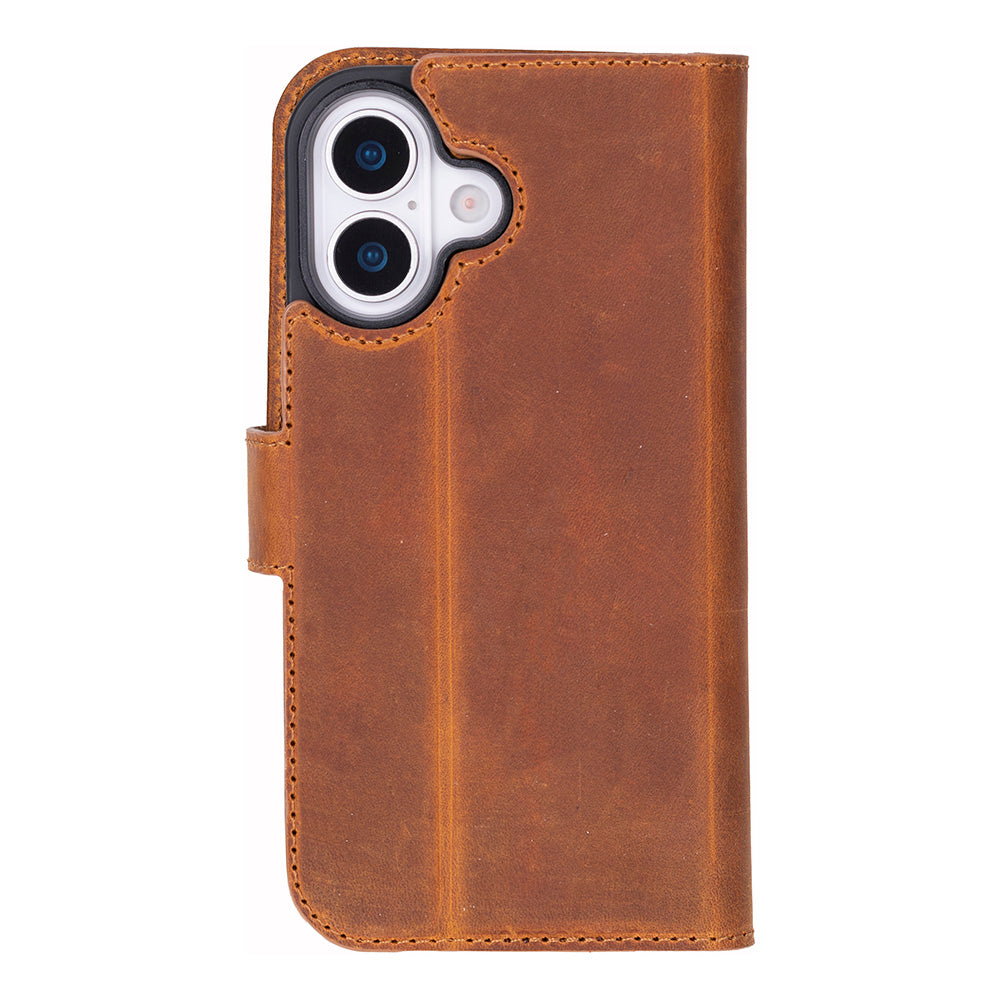 Meister Abnehmbare Premium-Leder-Wallet-Hülle für iPhone 17