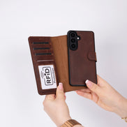 Magic Samsung Galaxy S26 Plus Leather Detachable Wallet Case