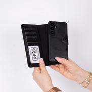 Magic Samsung Galaxy S26 Plus Leather Detachable Wallet Case