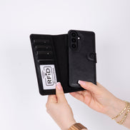 Magic Samsung Galaxy S26 Plus Detachable Leather Wallet Case