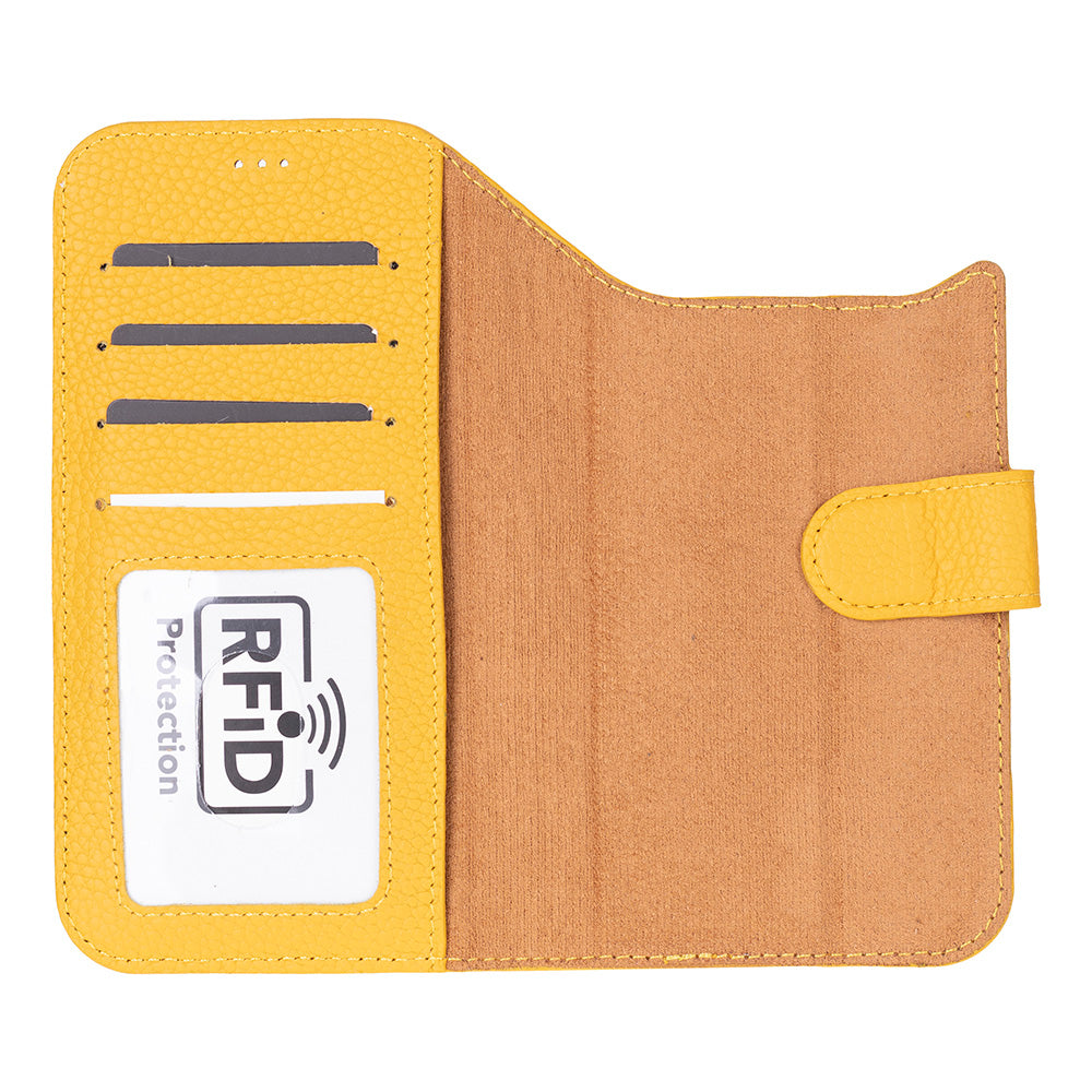 Meister Abnehmbare Premium-Leder-Wallet-Hülle für iPhone 17