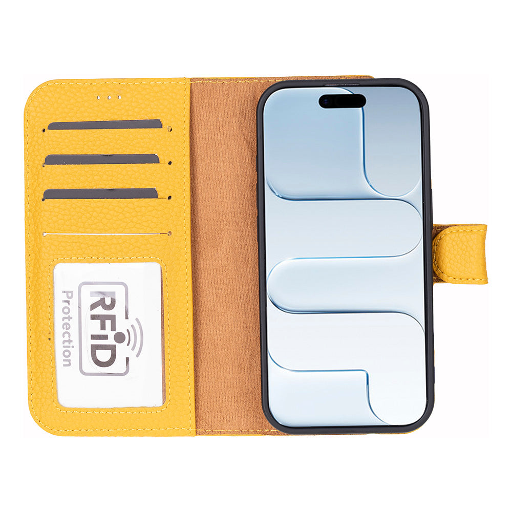 Meister Abnehmbare Premium-Leder-Wallet-Hülle für iPhone 17