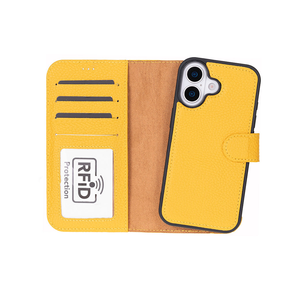 Meister Abnehmbare Premium-Leder-Wallet-Hülle für iPhone 17