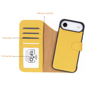 Meister Abnehmbare Premium-Leder-Wallet-Hülle für iPhone 17 Air