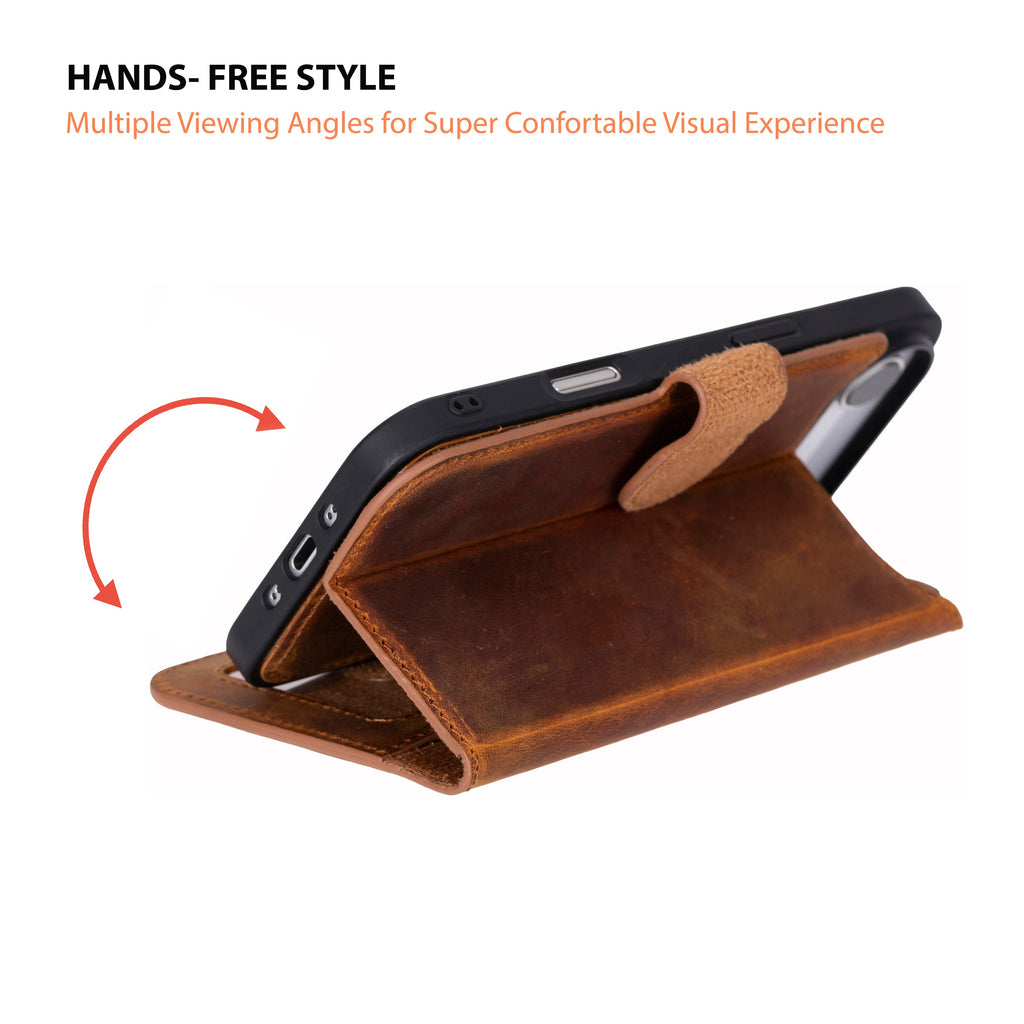 Meister Abnehmbare Premium-Leder-Wallet-Hülle für iPhone 17 Air