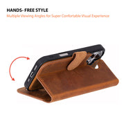 Meister Abnehmbare Premium-Leder-Wallet-Hülle für iPhone 17