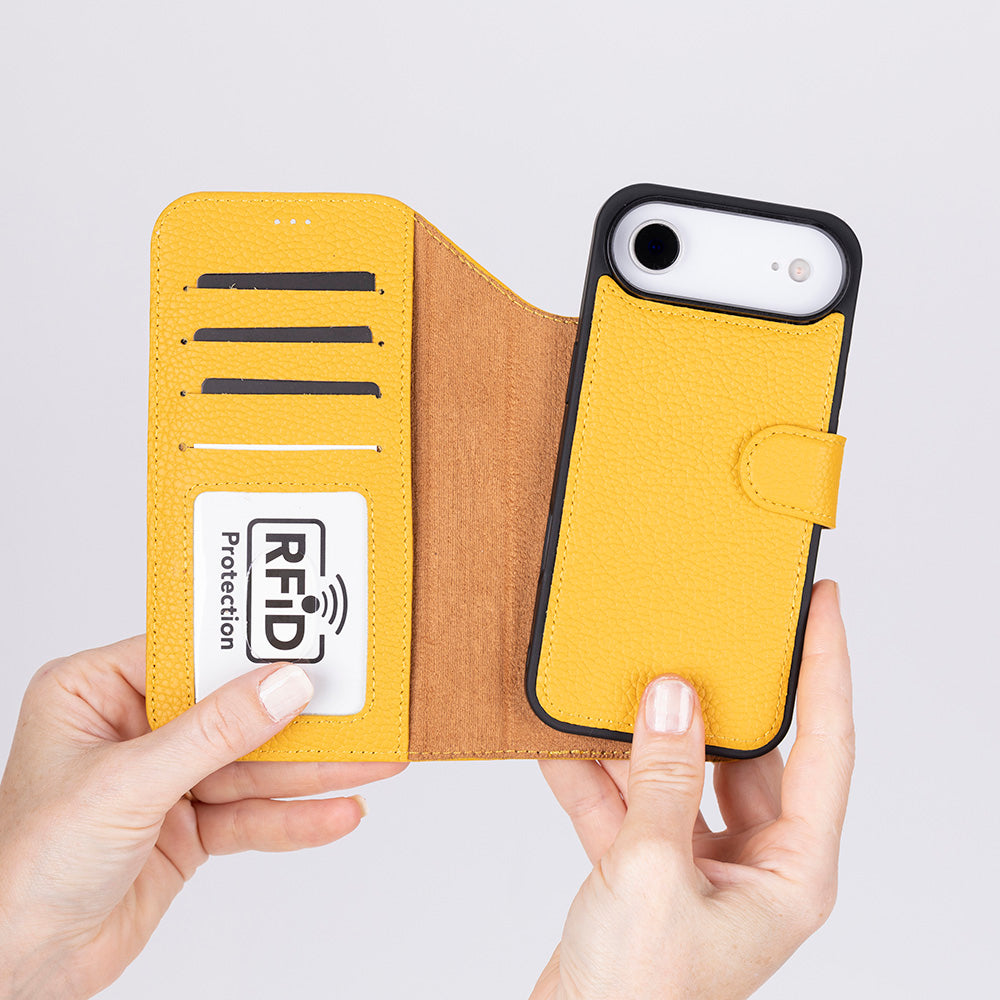Meister Abnehmbare Premium-Leder-Wallet-Hülle für iPhone 17 Air