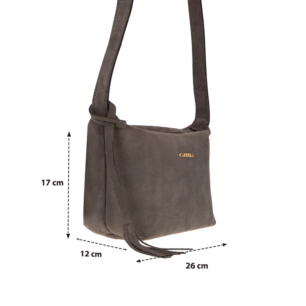 Carrera Melora Genuine Suede Leather Women's Shoulder Bag