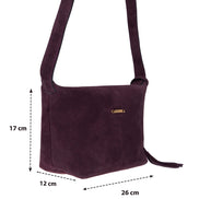 Carrera Melora Genuine Suede Leather Women's Shoulder Bag