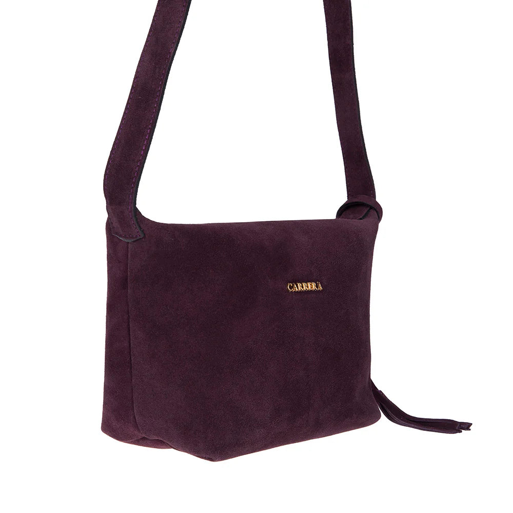 Carrera Melora Genuine Suede Leather Women's Shoulder Bag