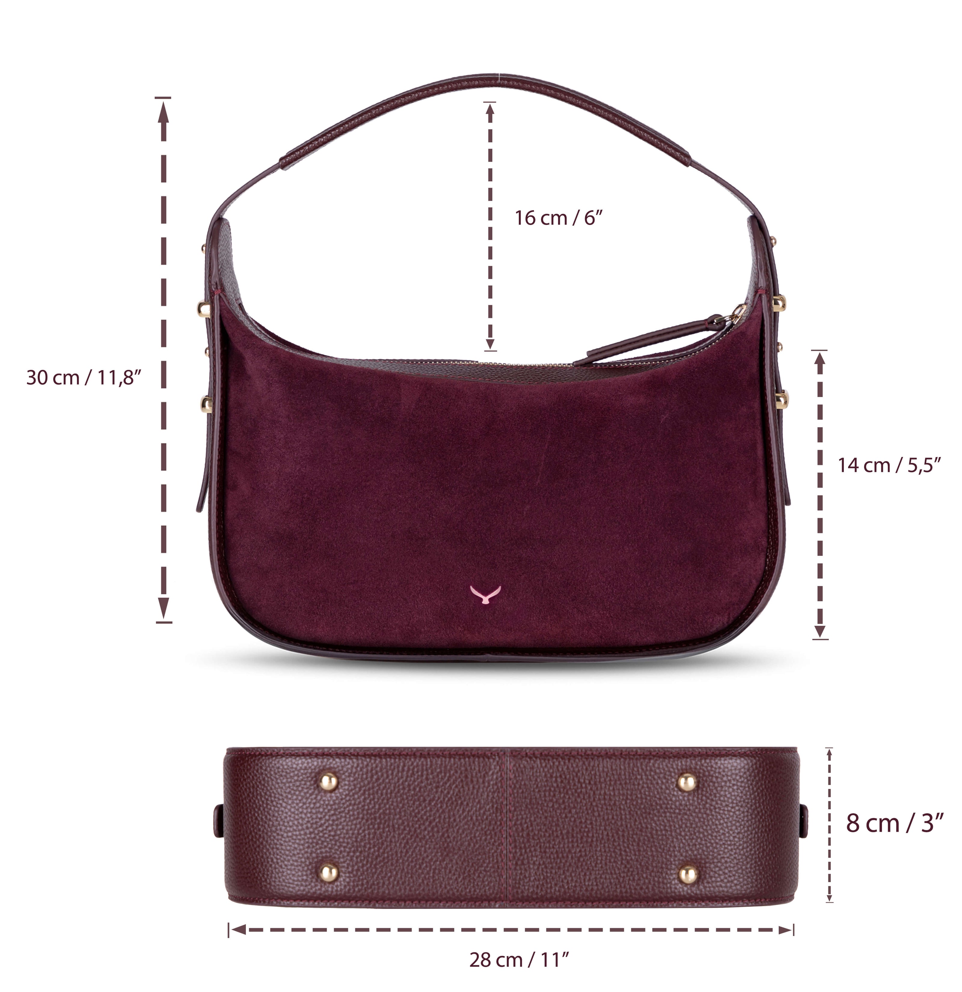 Dolcezza Damen-Tasche aus Wildleder