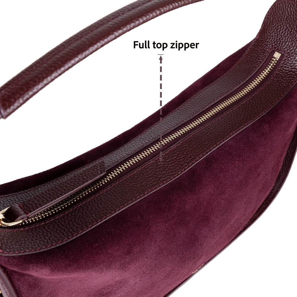 Dolcezza Genuine Suede Leather Women's Shoulder Bag
