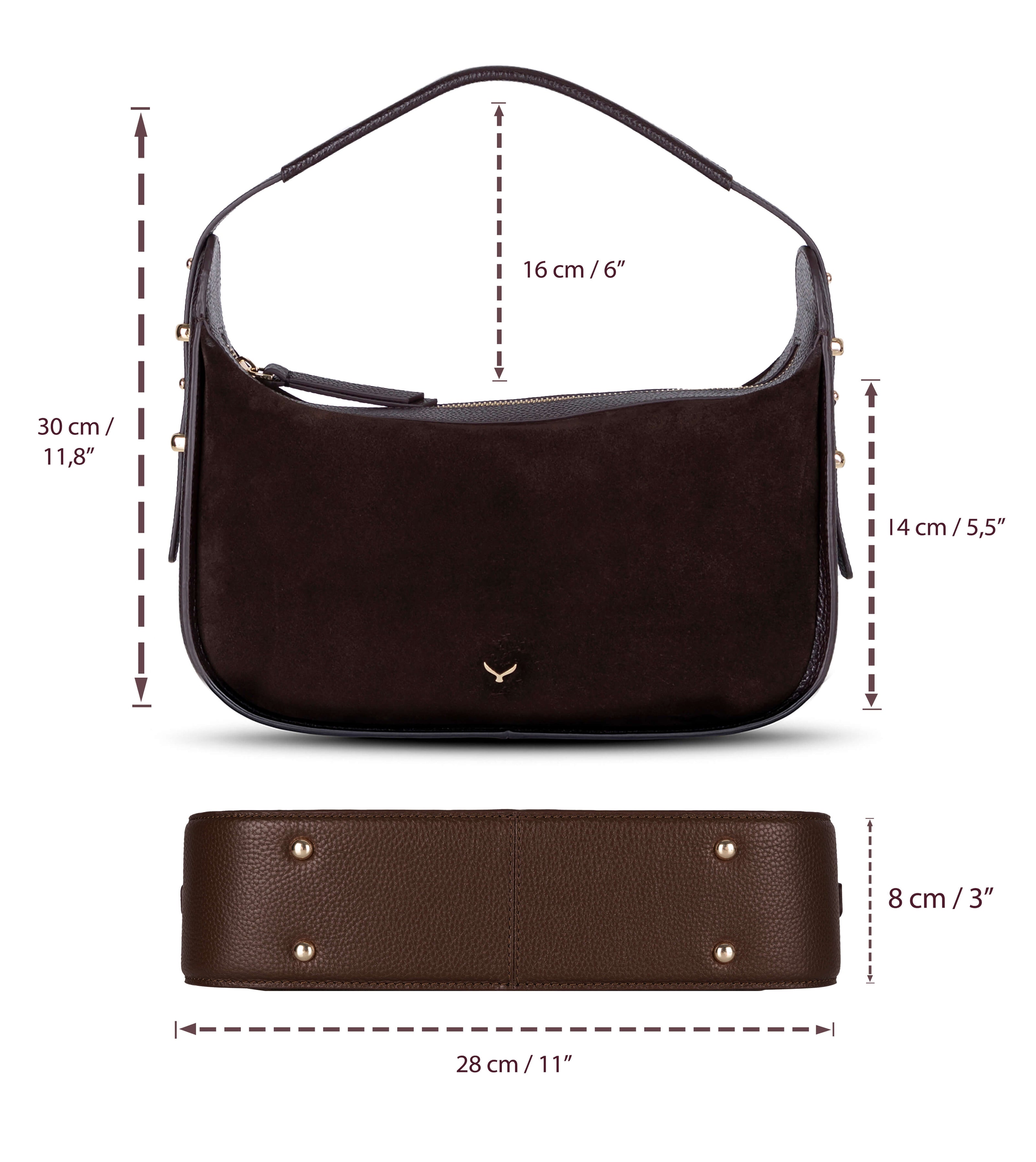 Dolcezza Damen-Tasche aus Wildleder