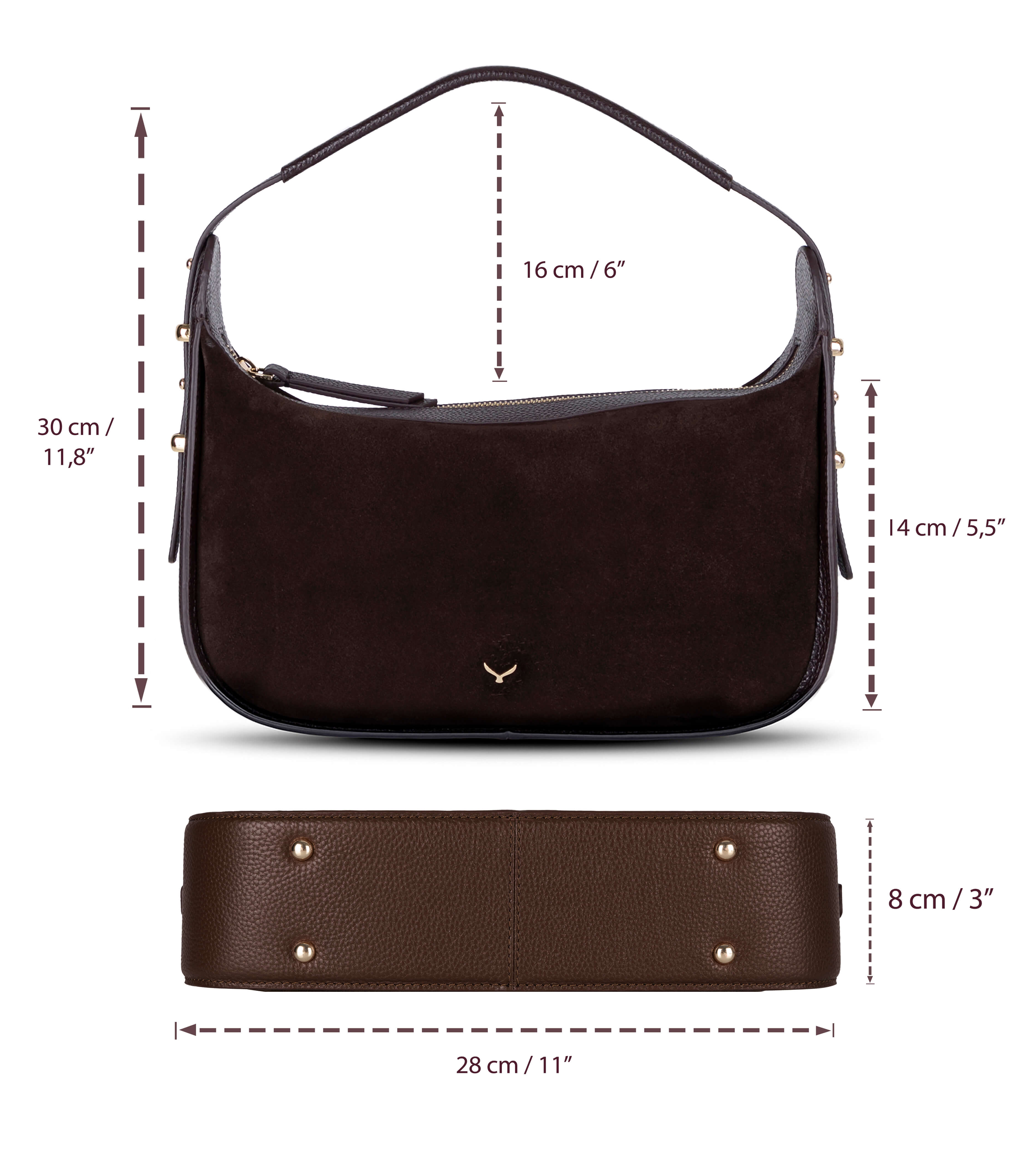 Dolcezza Genuine Suede Leather Women's Shoulder Bag