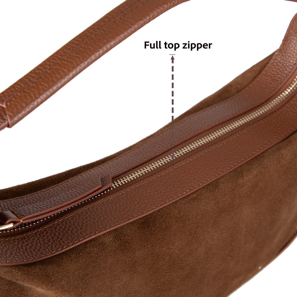 Dolcezza Genuine Suede Leather Women's Shoulder Bag