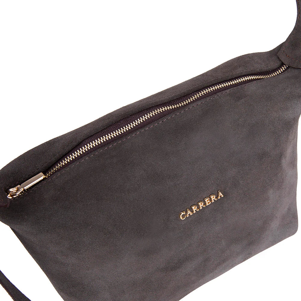 Carrera Melora Genuine Suede Leather Women's Shoulder Bag