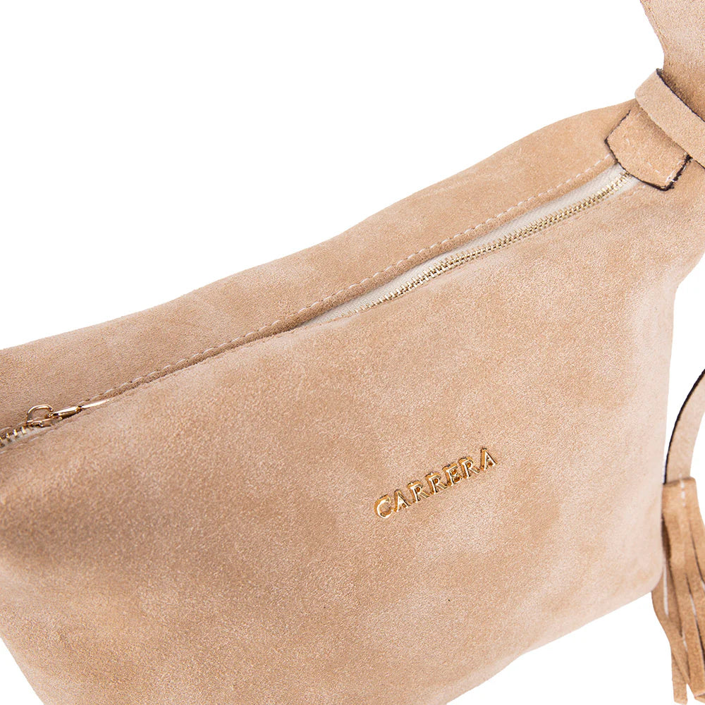 Carrera Melora Genuine Suede Leather Women's Shoulder Bag