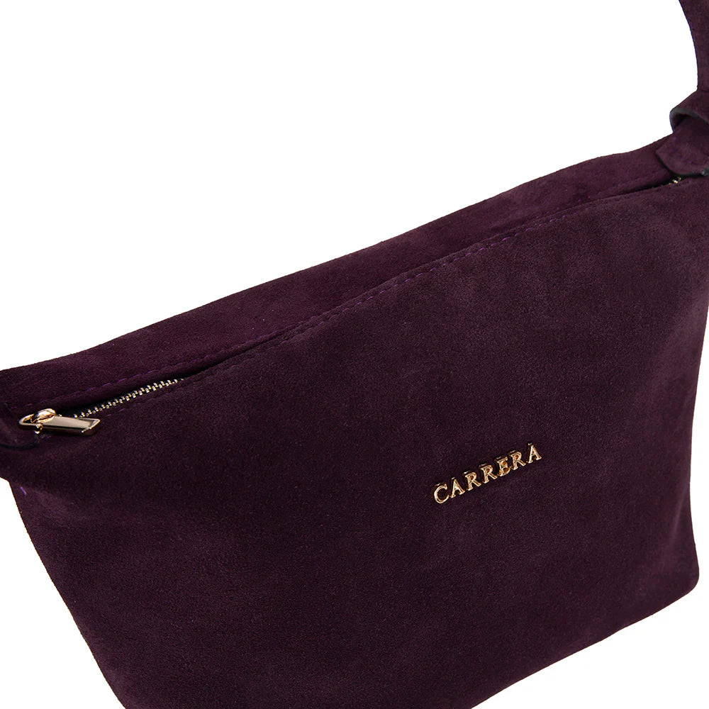 Carrera Melora Genuine Suede Leather Women's Shoulder Bag