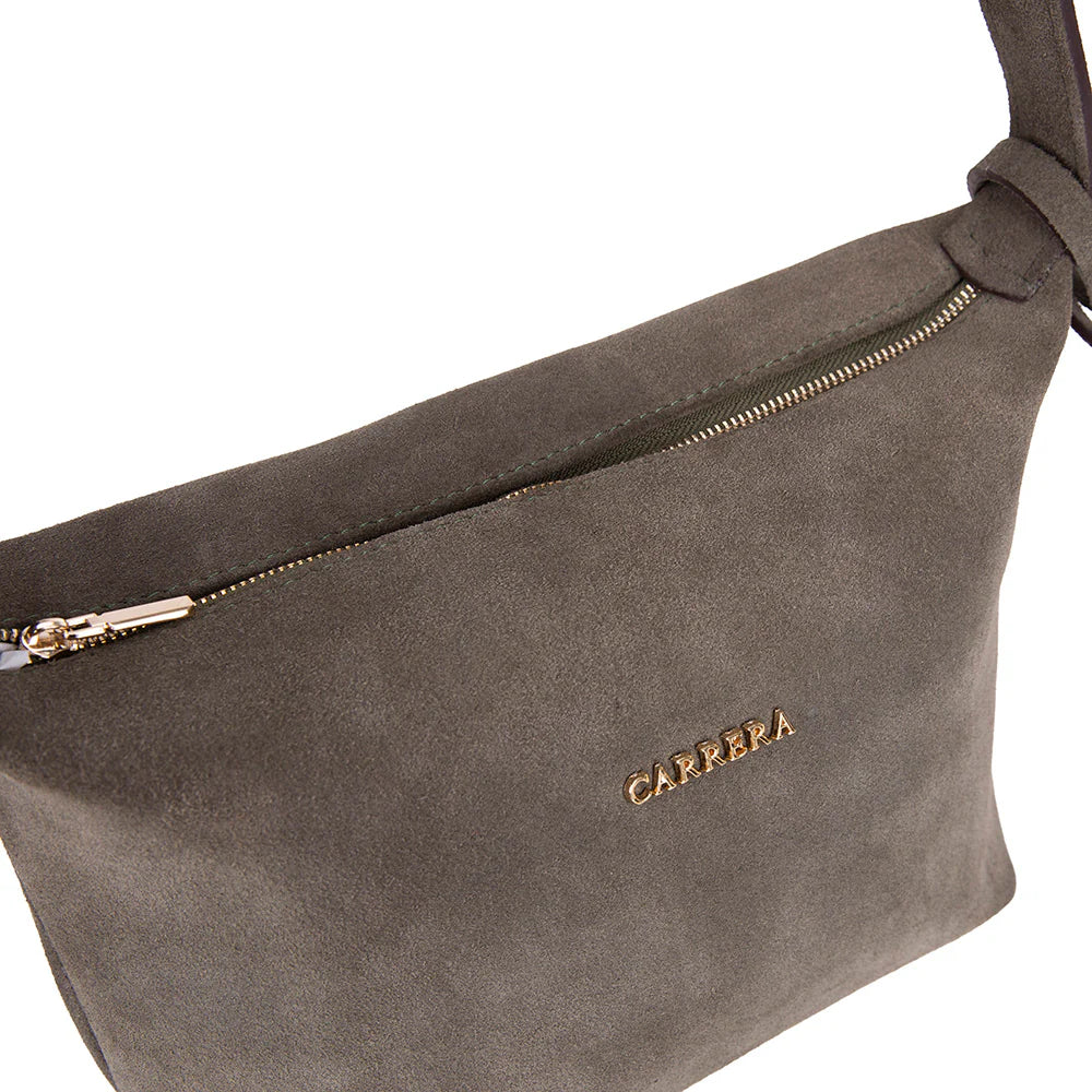 Carrera Melora Genuine Suede Leather Women's Shoulder Bag