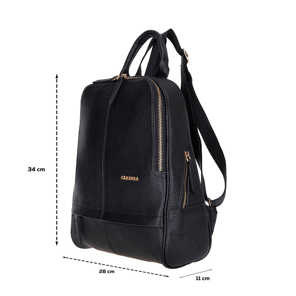 Carrera Elvina Genuine Leather Women's Backpack Bag
