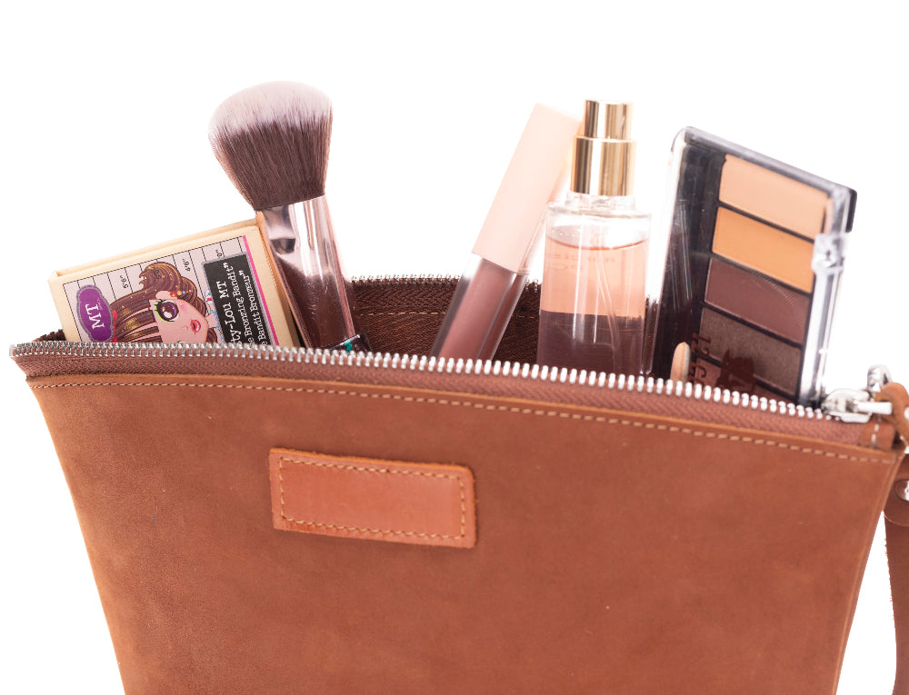 Luna Kosmetiktasche aus Leder