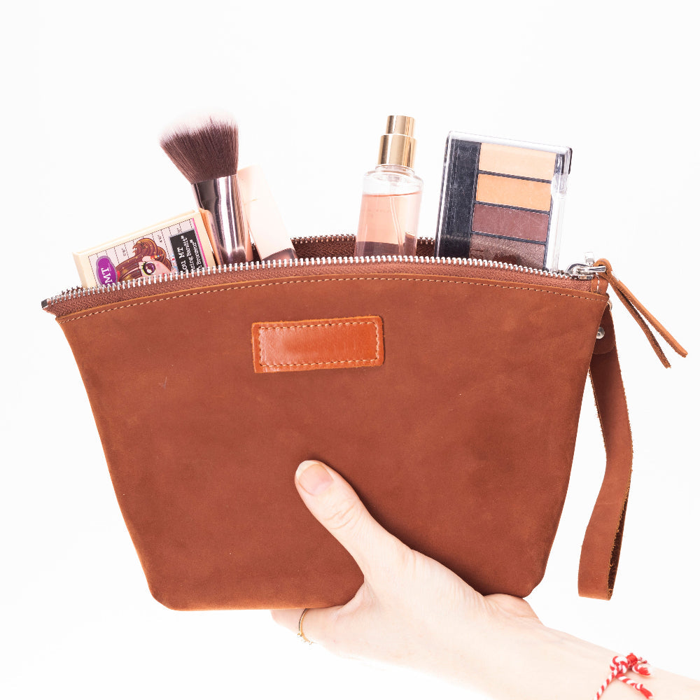 Luna Kosmetiktasche aus Leder