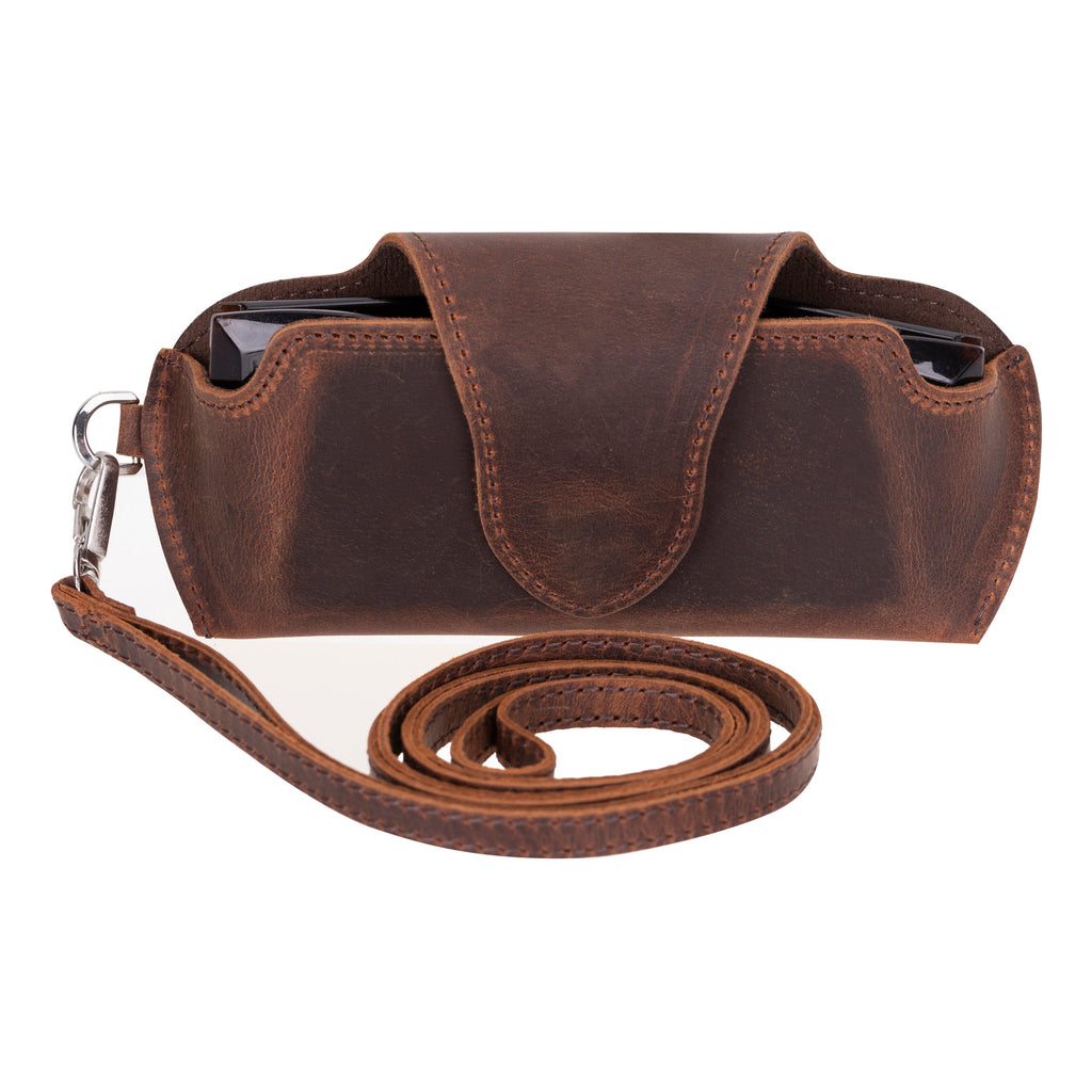 Riviera Genuine Leather Glasses Case – Handmade Eyeglass & Sunglasses Cover for Men & Women