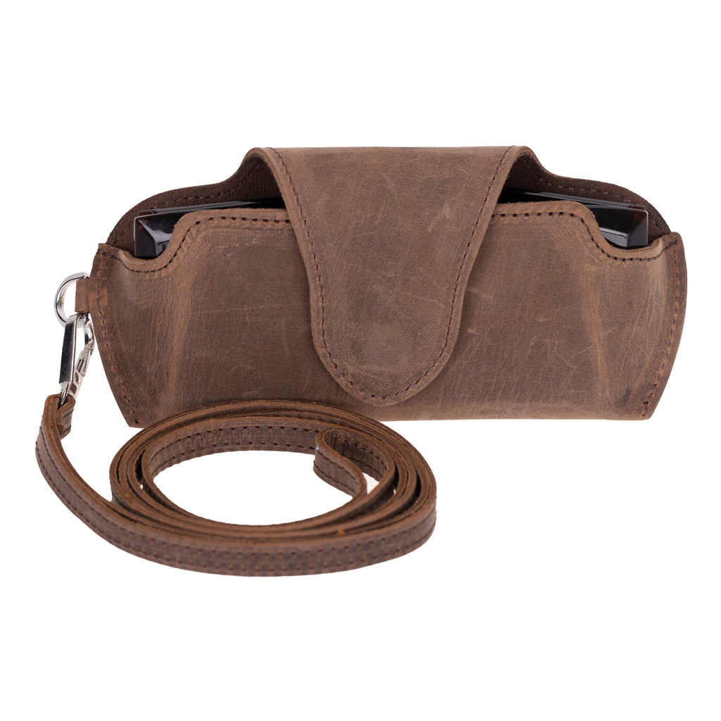 Riviera Genuine Leather Glasses Case – Handmade Eyeglass & Sunglasses Cover for Men & Women