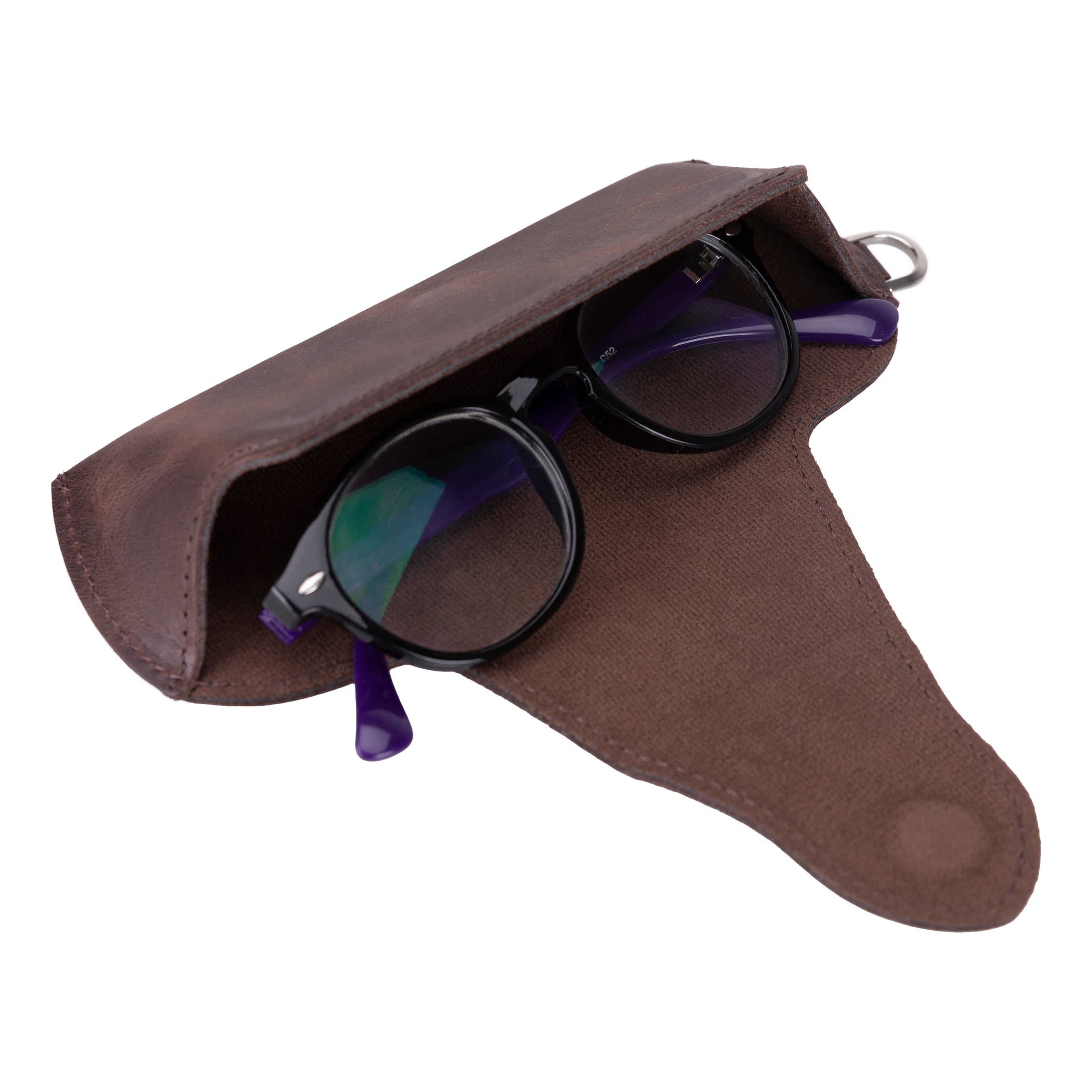 Riviera Genuine Leather Glasses Case – Handmade Eyeglass & Sunglasses Cover for Men & Women
