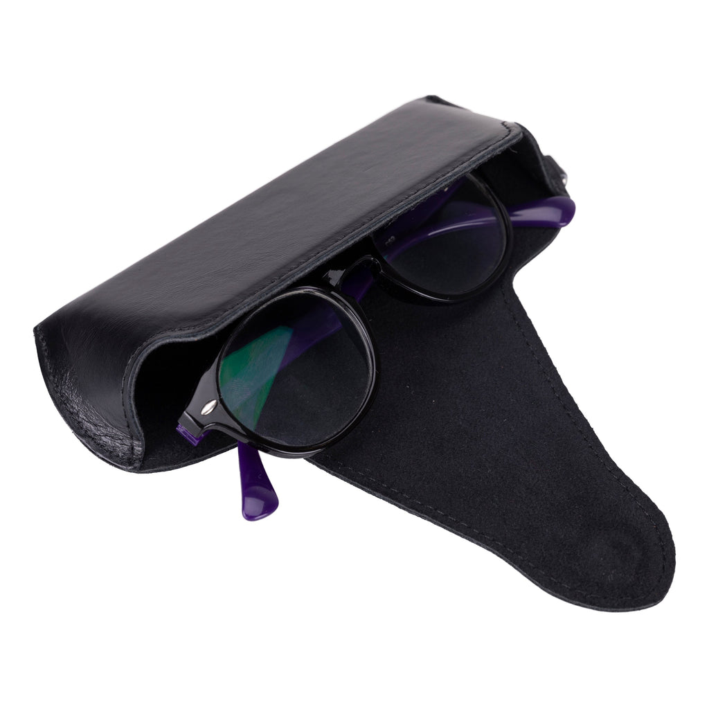 Riviera Genuine Leather Glasses Case – Handmade Eyeglass & Sunglasses Cover for Men & Women