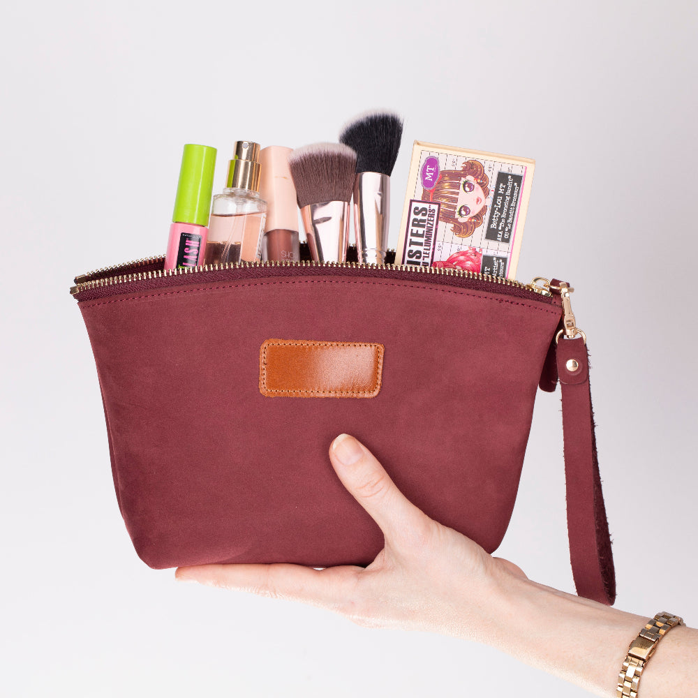 Luna Kosmetiktasche aus Leder