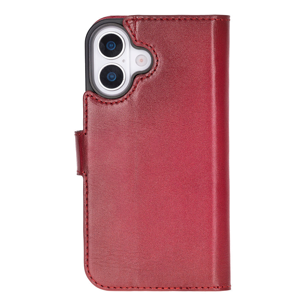 Meister Abnehmbare Premium-Leder-Wallet-Hülle für iPhone 17
