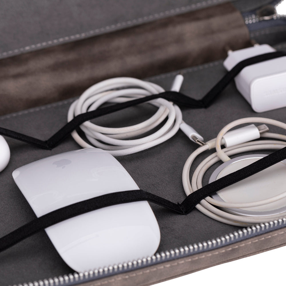 Reisekabelorganizer aus Leder