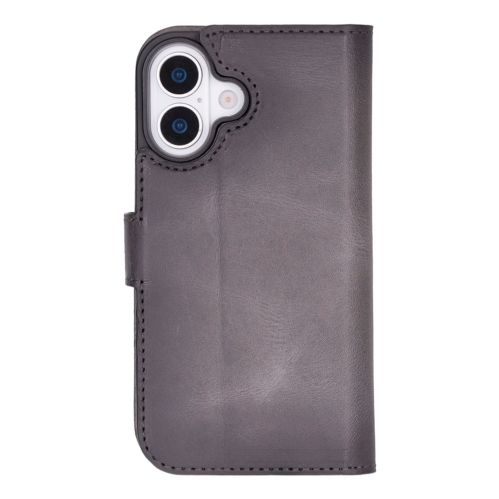 Meister Abnehmbare Premium-Leder-Wallet-Hülle für iPhone 17