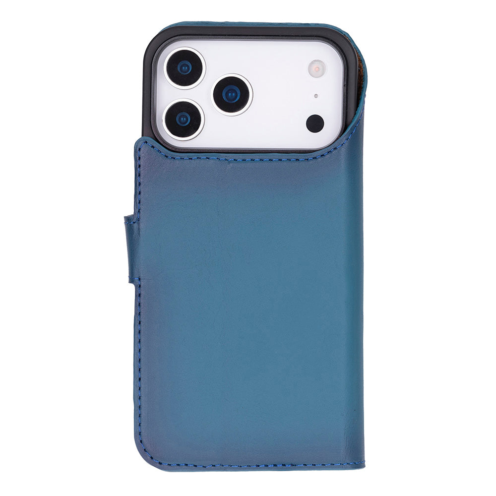 Meister Abnehmbare Premium-Leder-Wallet-Hülle für iPhone 17 Pro