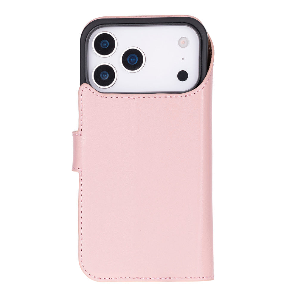 Meister Abnehmbare Premium-Leder-Wallet-Hülle für iPhone 17 Pro Max