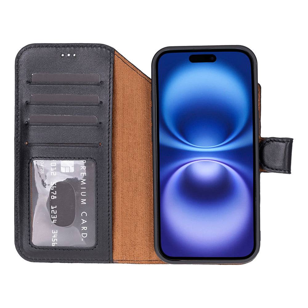 Meister Abnehmbare Premium-Leder-Wallet-Hülle für iPhone 17 Air