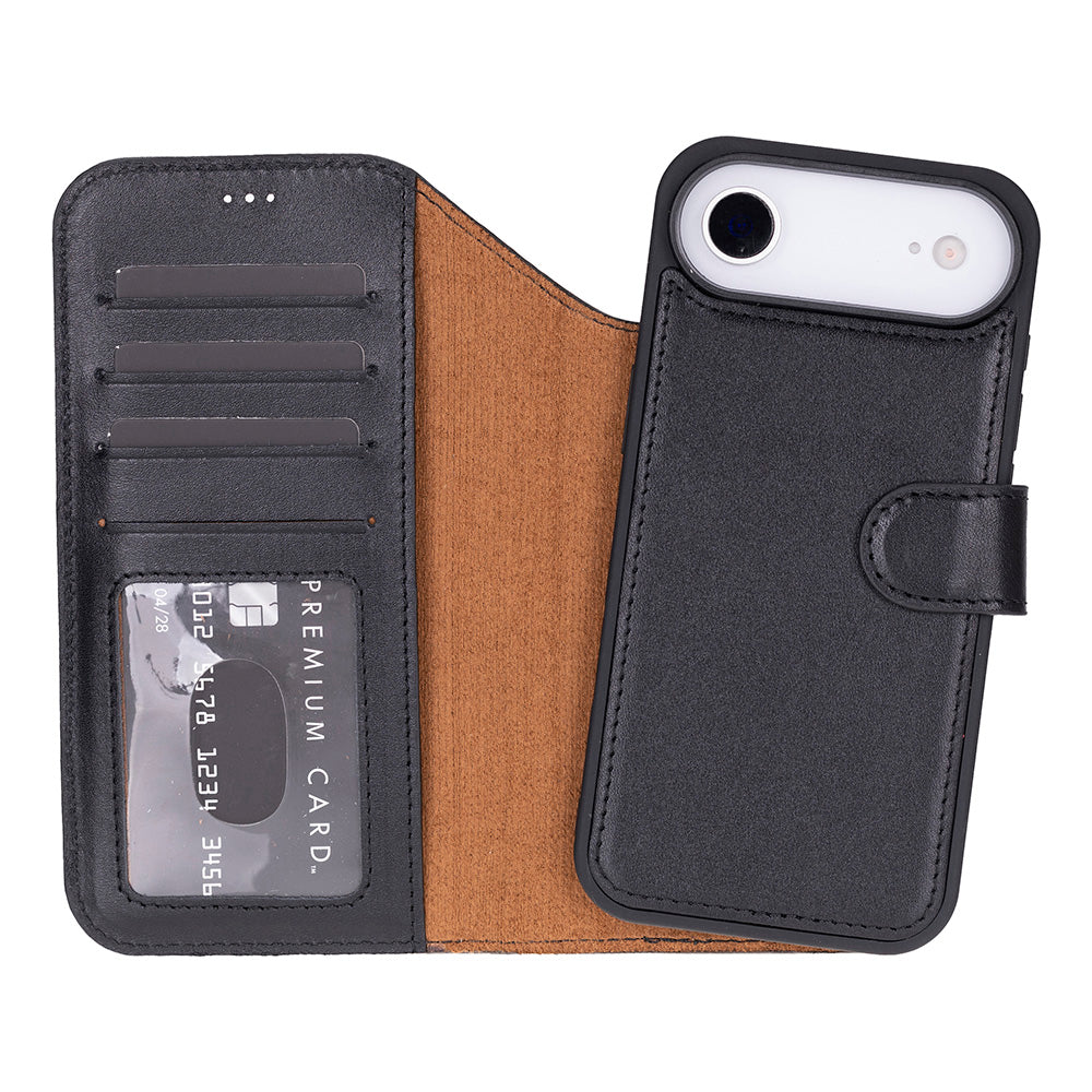 Meister Abnehmbare Premium-Leder-Wallet-Hülle für iPhone 17 Air