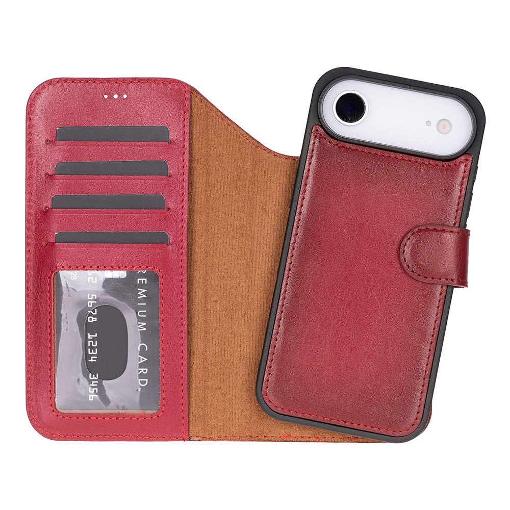 Meister Abnehmbare Premium-Leder-Wallet-Hülle für iPhone 17 Air